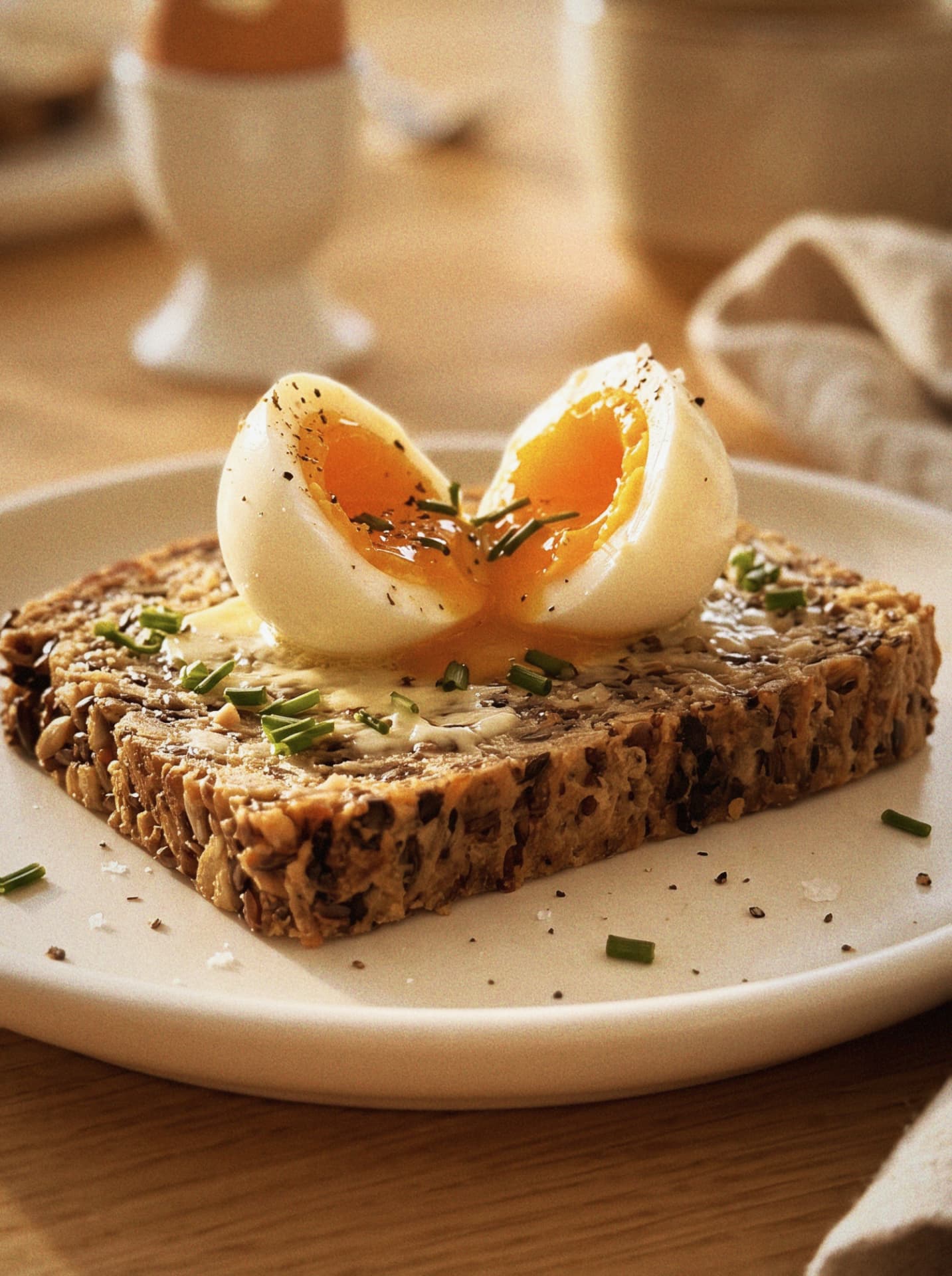 Soft egg & chives